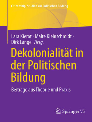 cover image of Dekolonialität in der Politischen Bildung